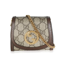 Beige GG Canvas Blondie Medium Chain Wallet