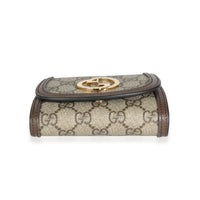 Beige GG Canvas Blondie Medium Chain Wallet