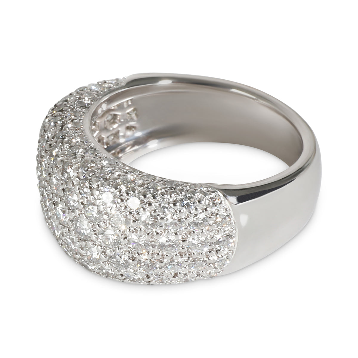 Cartier Vintage Diamond Ring in 18k White Gold 3.5 CTW sv