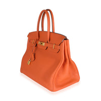 Orange Togo Birkin 35 GHW