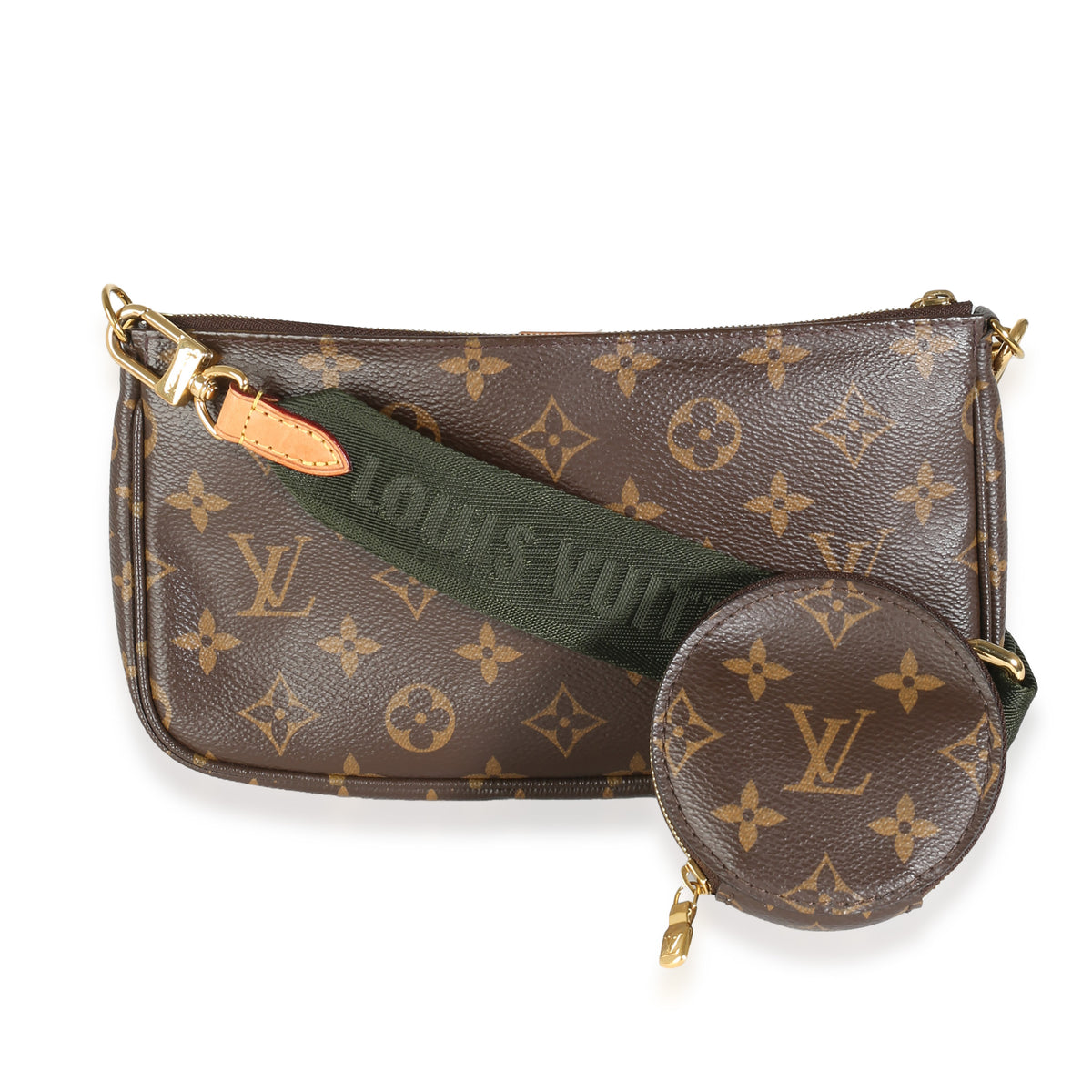 Khaki Monogram Canvas Multi Pochette Accessoires