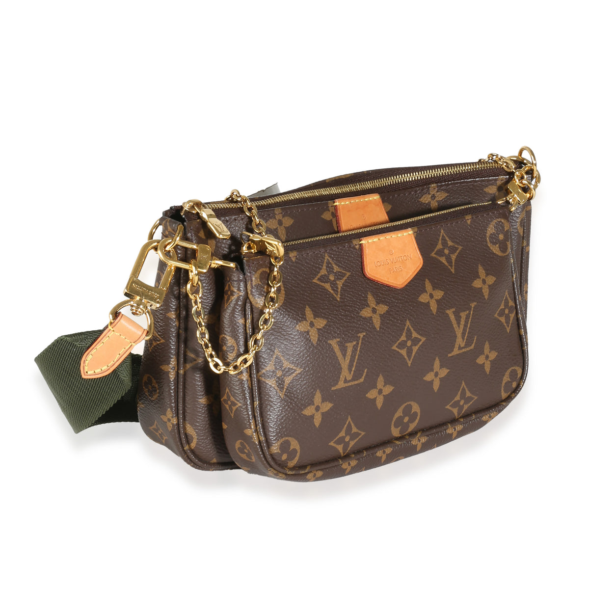 Khaki Monogram Canvas Multi Pochette Accessoires