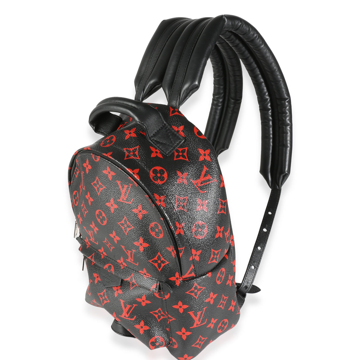 louis vuitton backpack palm springs monogram infrarouge pm black red Louis Vuitton Infrarouge Monogram Canvas Palm Springs PM | myGemma