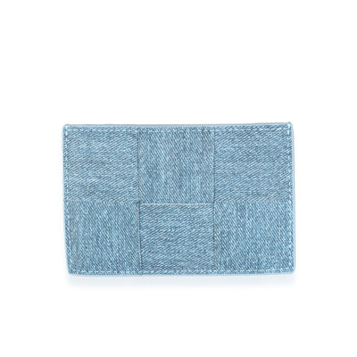 Intrecciato Nappa Denim Cassette Card Holder