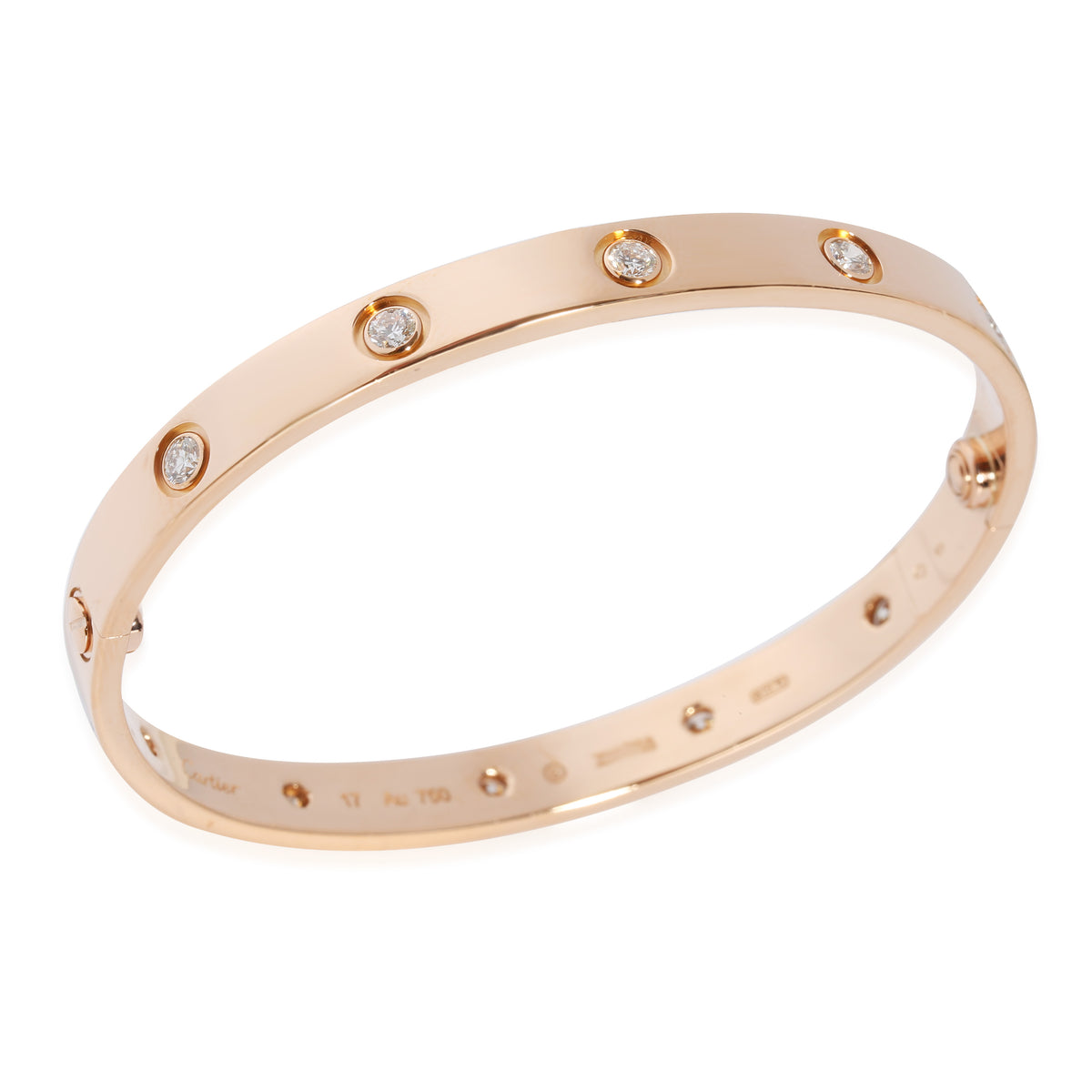 Love Bracelet, Diamonds (Rose Gold)