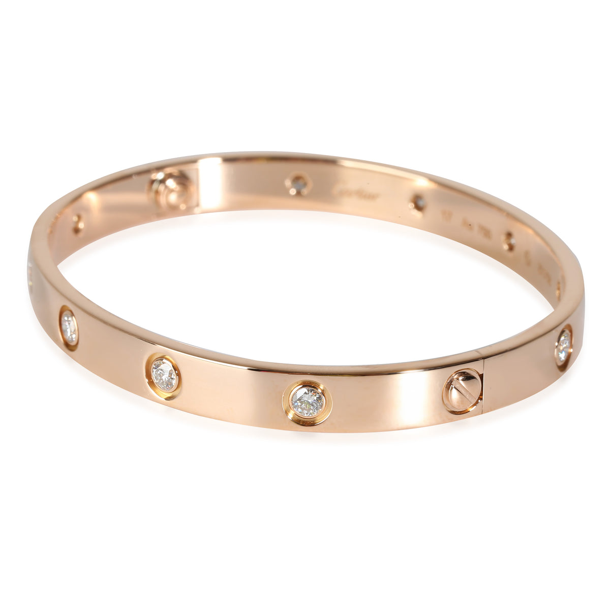 Love Bracelet, Diamonds (Rose Gold)