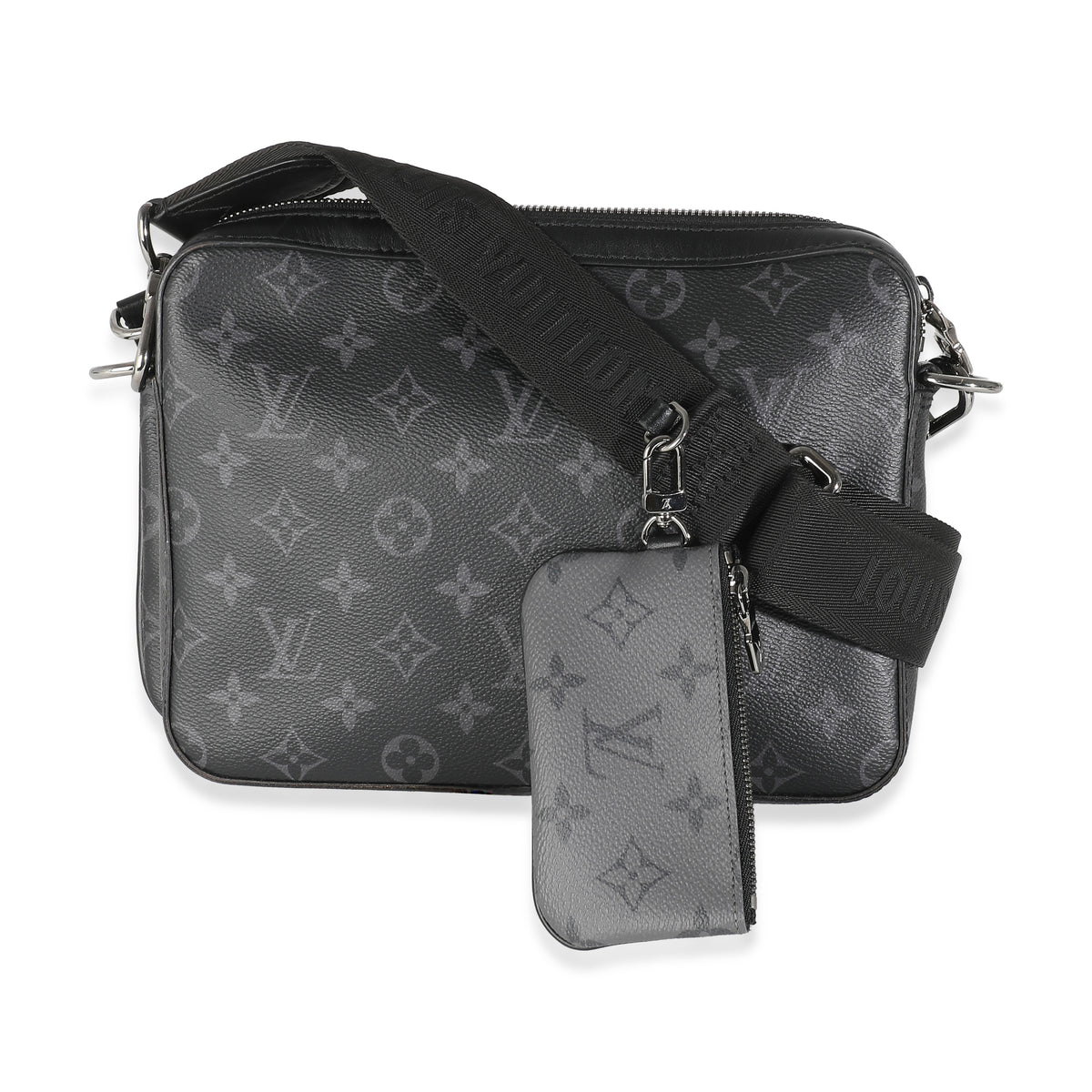 Reverse Monogram Eclipse Canvas Trio Messenger