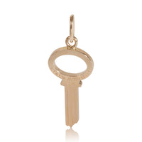 Keys Fashion Pendant in 18k Rose Gold 0.05 CTW