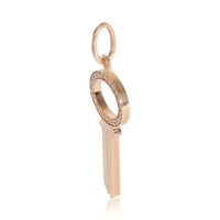 Keys Fashion Pendant in 18k Rose Gold 0.05 CTW