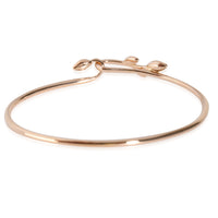 Paloma Picasso Olive Leaf Hook Bangle Bracelet in 18KT Rose Gold