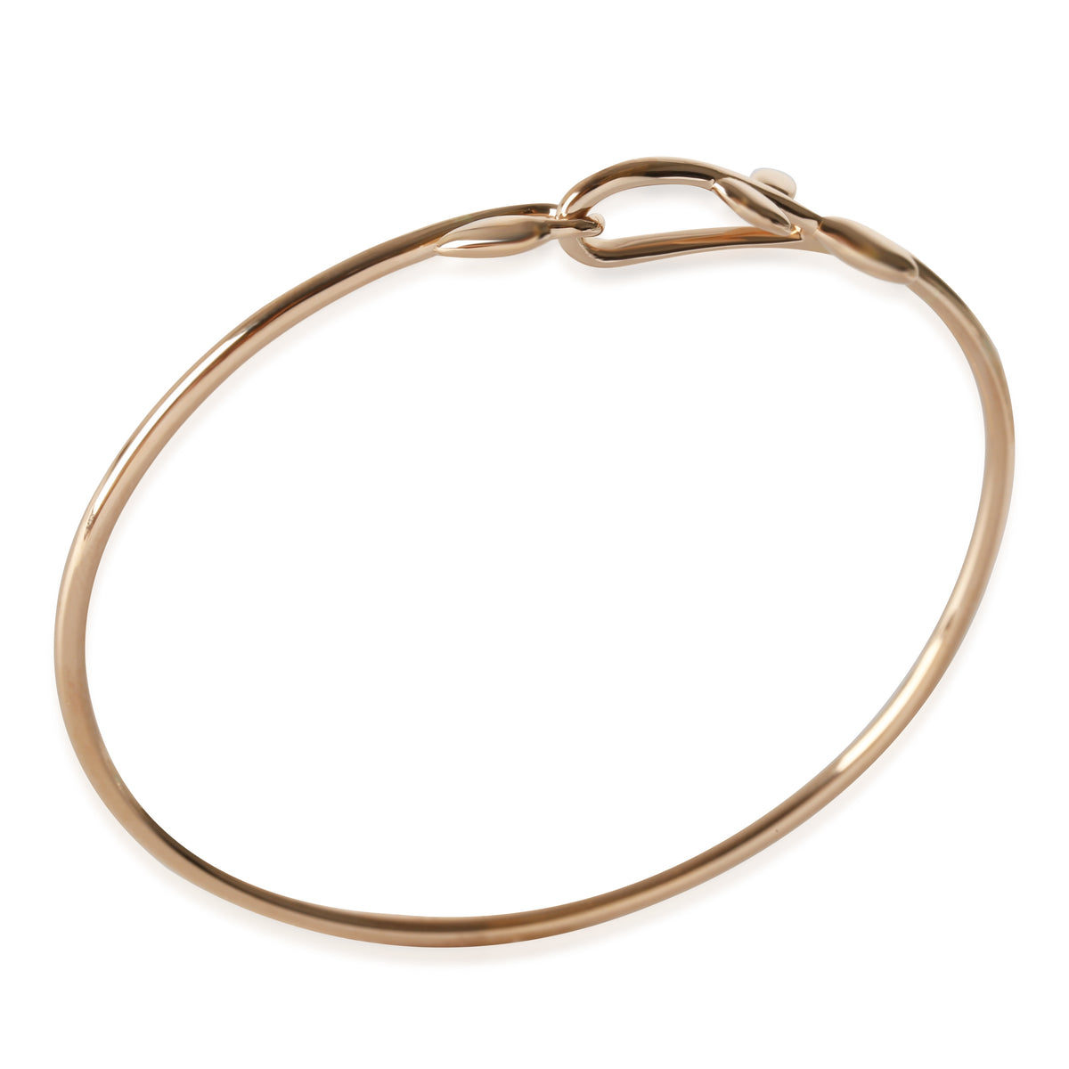 Paloma Picasso Olive Leaf Hook Bangle Bracelet in 18KT Rose Gold