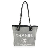 Grey Canvas Small Deauville Tote