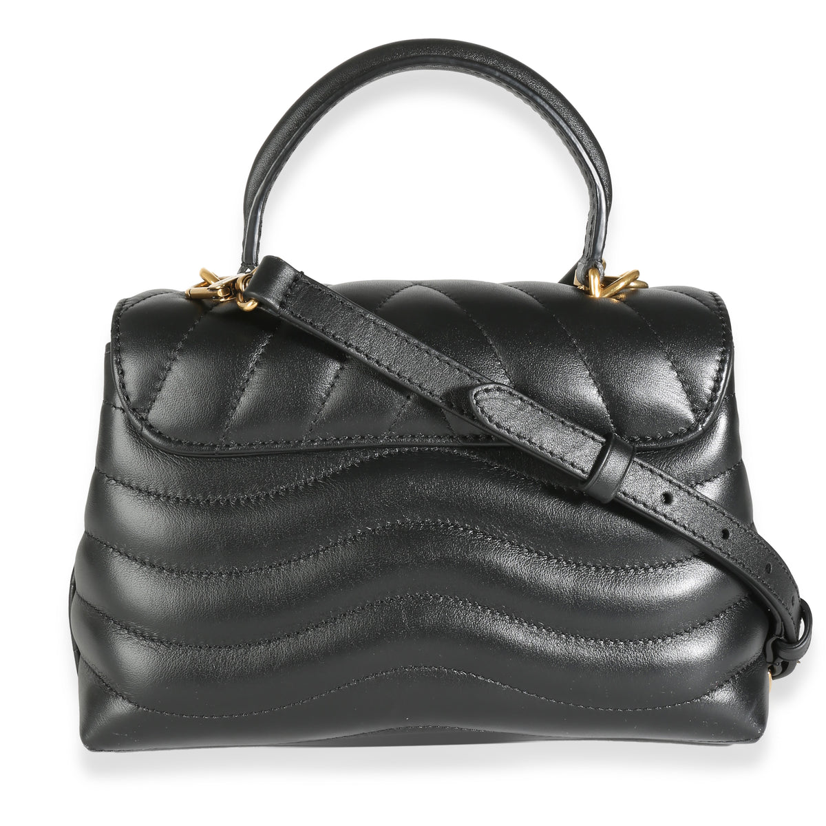 Black Calfskin Hold Me New Wave Bag