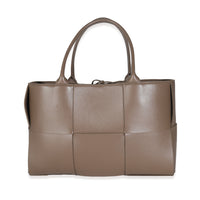 Taupe Nappa Intrecciato Arco Tote