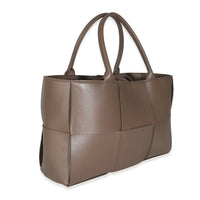 Taupe Nappa Intrecciato Arco Tote