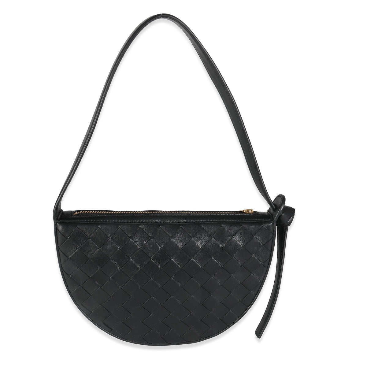 Black Intrecciato Nappa Mini Sunrise Bag