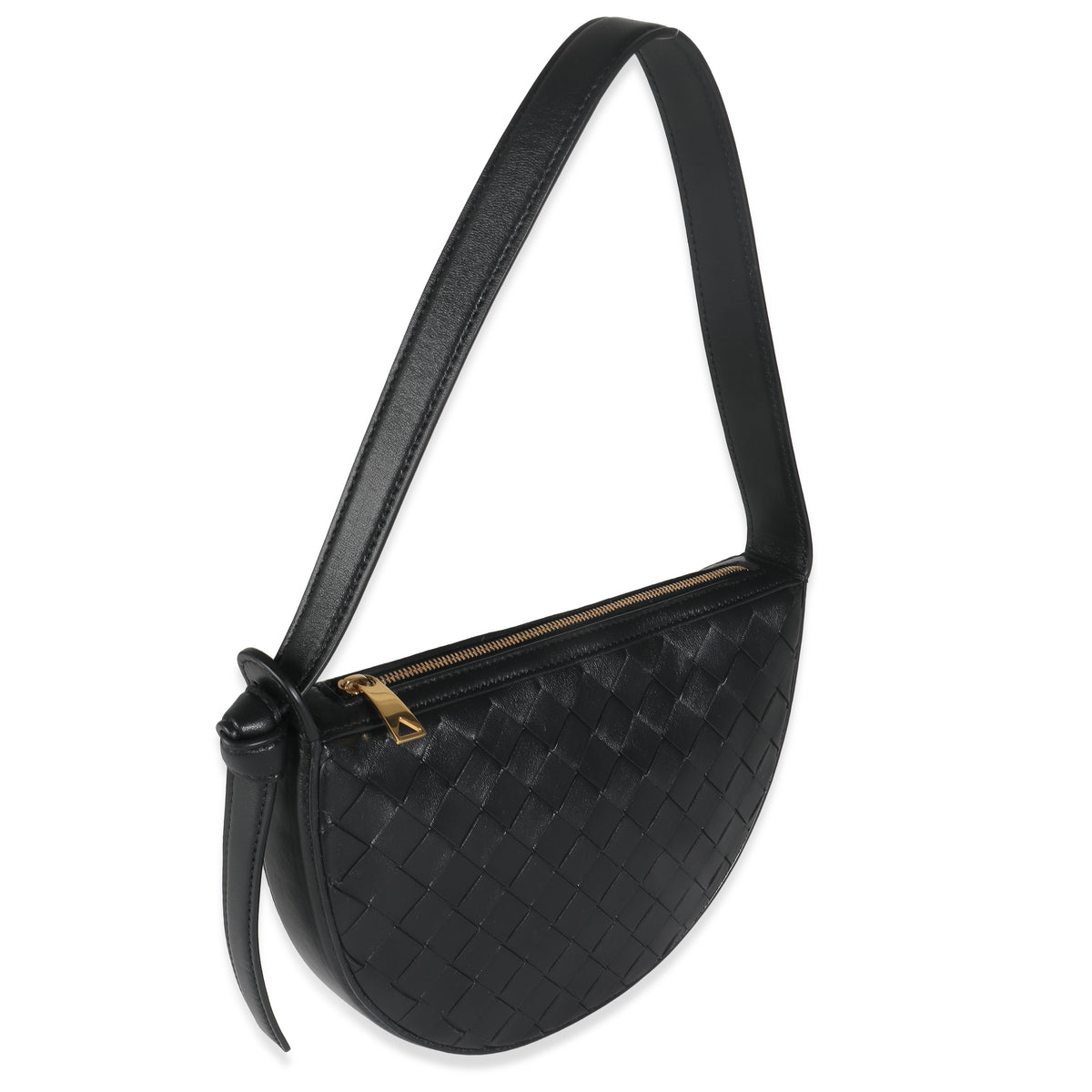 Black Intrecciato Nappa Mini Sunrise Bag