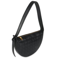 Black Intrecciato Nappa Mini Sunrise Bag