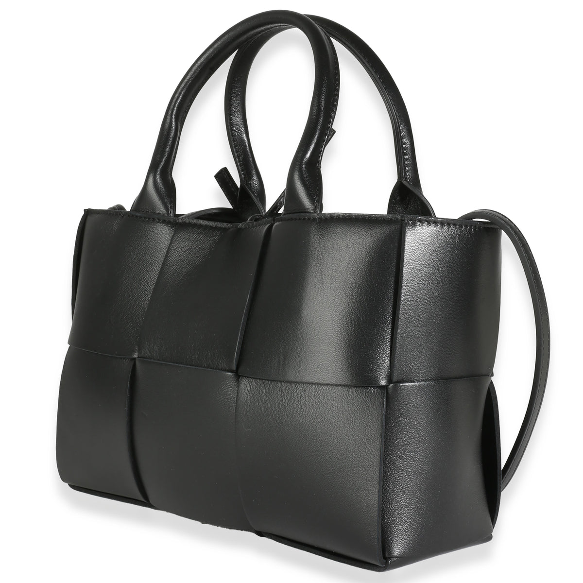 Black Intrecciato Nappa Mini Arco Tote