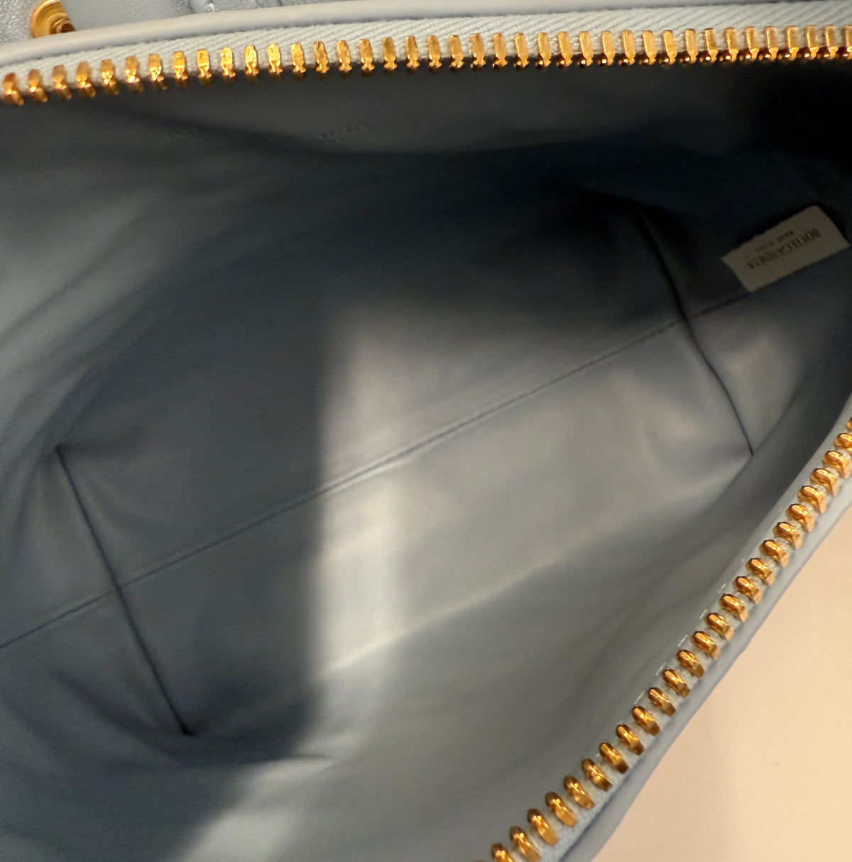 Ice Gold Nappa Intrecciato Mini Wallace