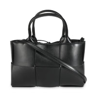 Black Intrecciato Nappa Mini Arco Tote