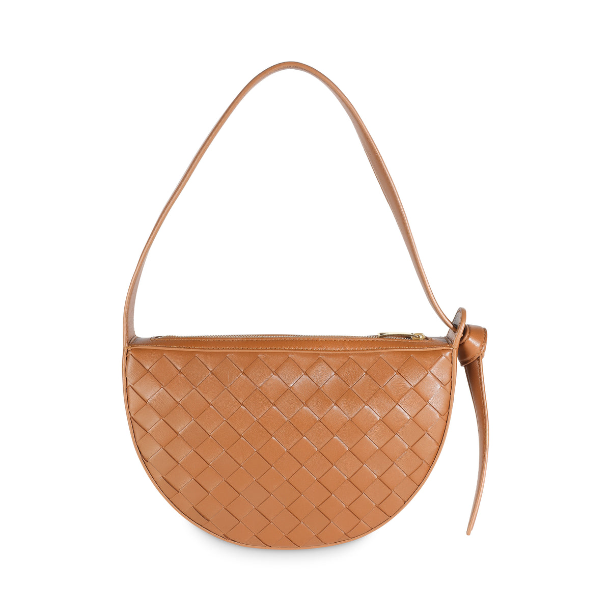 Cognac Intrecciato Nappa Mini Sunrise Bag