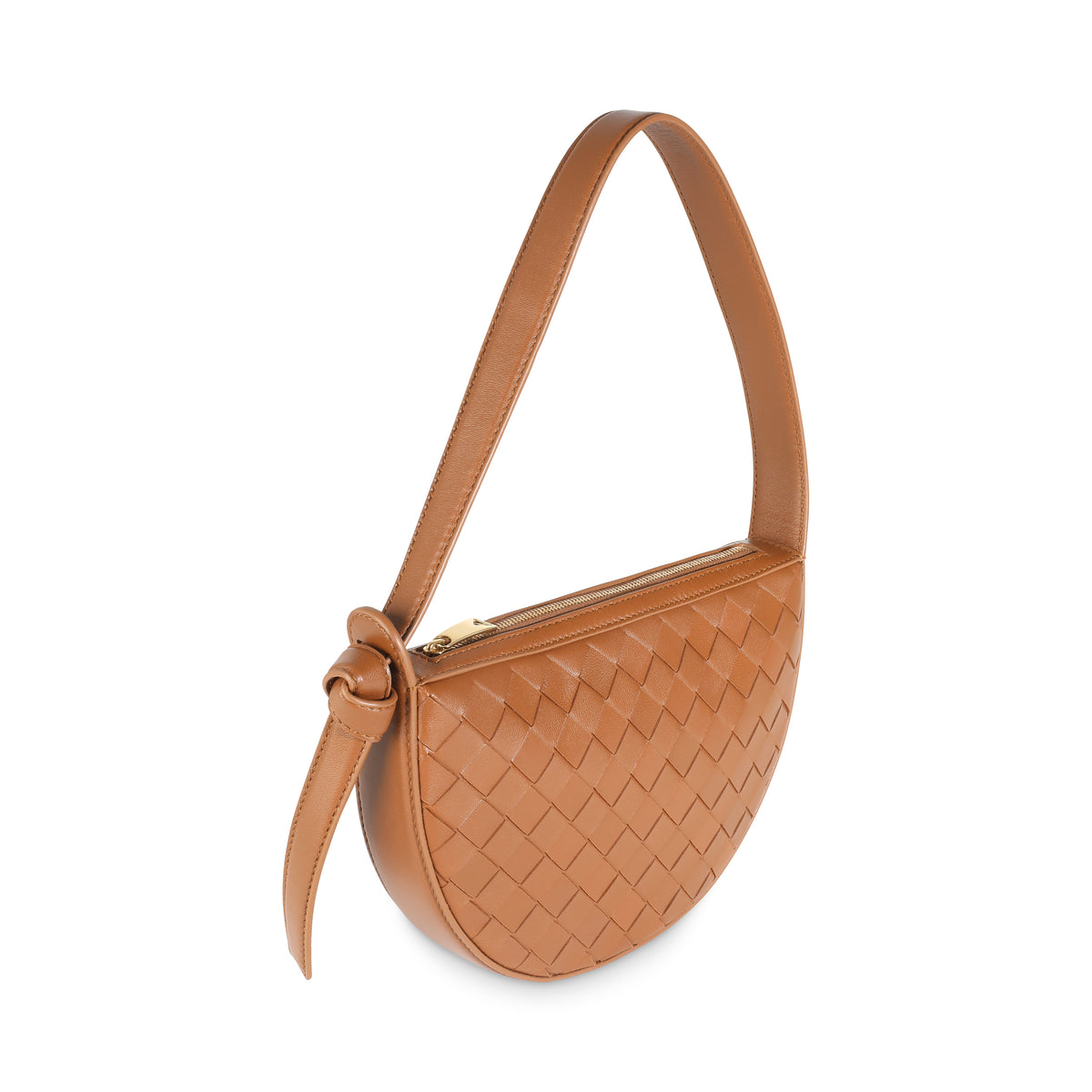 Cognac Intrecciato Nappa Mini Sunrise Bag