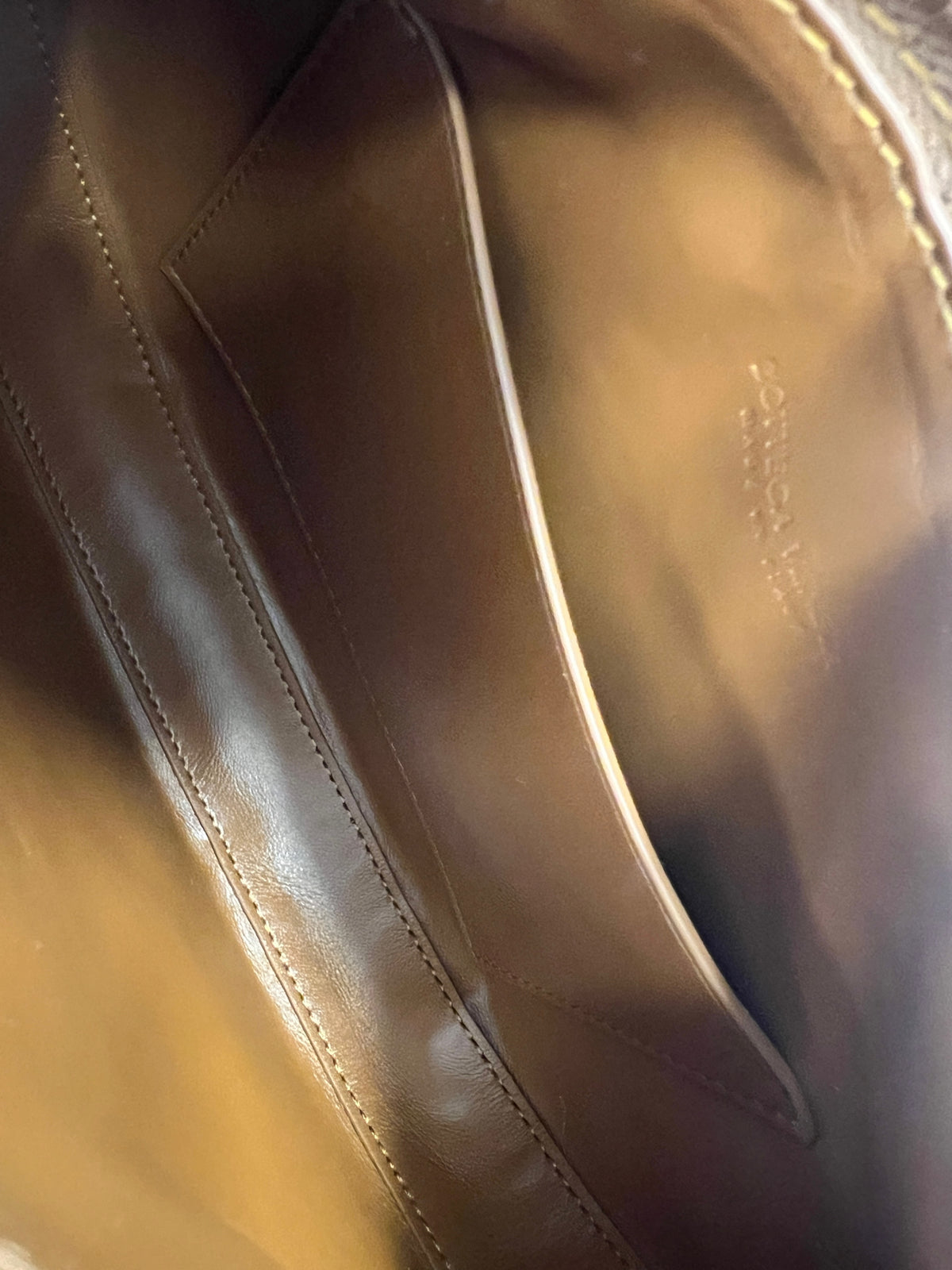 Cognac Intrecciato Nappa Mini Sunrise Bag