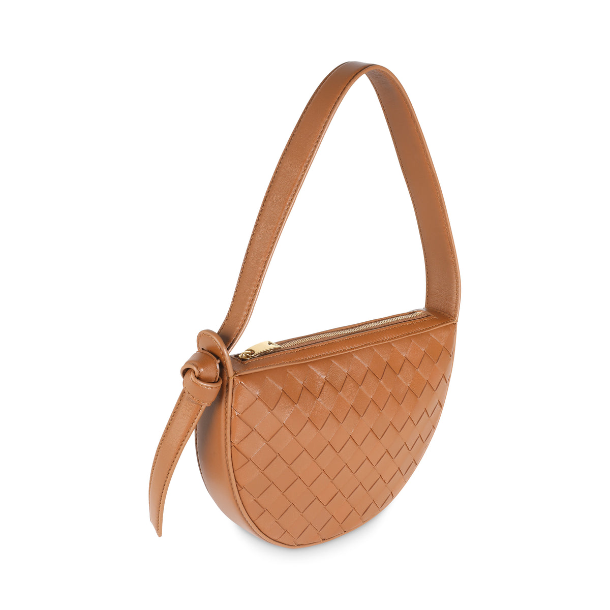 Cognac Intrecciato Nappa Mini Sunrise Bag