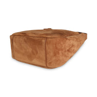 Brown Caramel Supple Suede Small Le 5 A 7 Tote