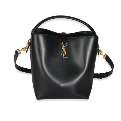 Black Smooth Leather Le 37 Bucket Bag