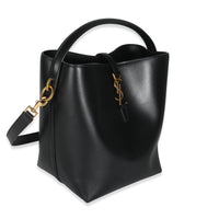 Black Smooth Leather Le 37 Bucket Bag