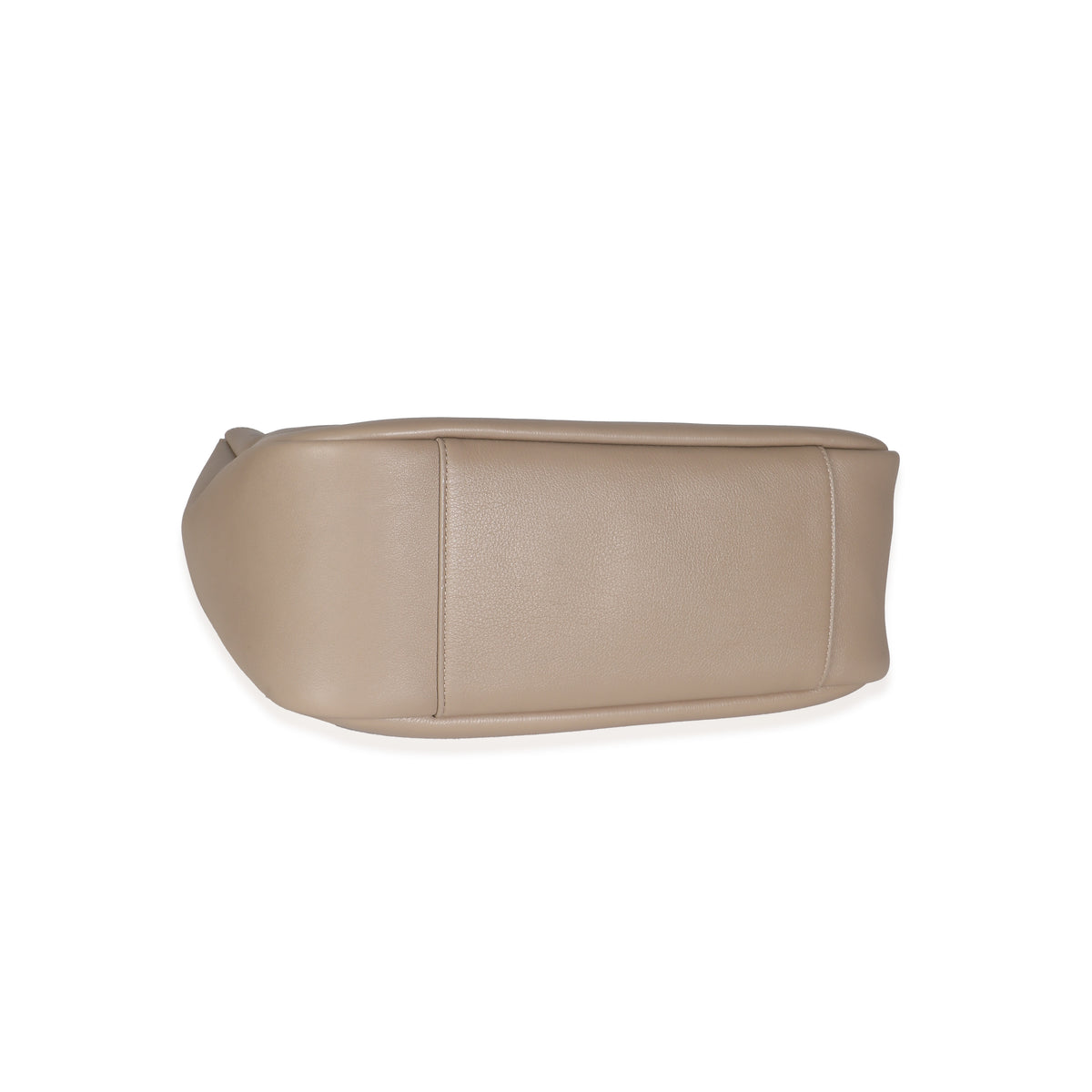 Taupe Supple Grained Leather Large Le 5 à 7 Bag