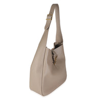 Taupe Supple Grained Leather Large Le 5 à 7 Bag