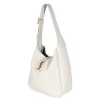 Blanc Vintage Supple Grained Leather Small Le 5 A 7 Tote