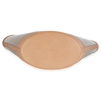 Oatmilk Brown Gold Medium Panier Vinyl Tote