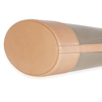 Oatmilk Brown Gold Medium Panier Vinyl Tote