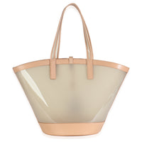 Oatmilk Brown Gold Medium Panier Vinyl Tote