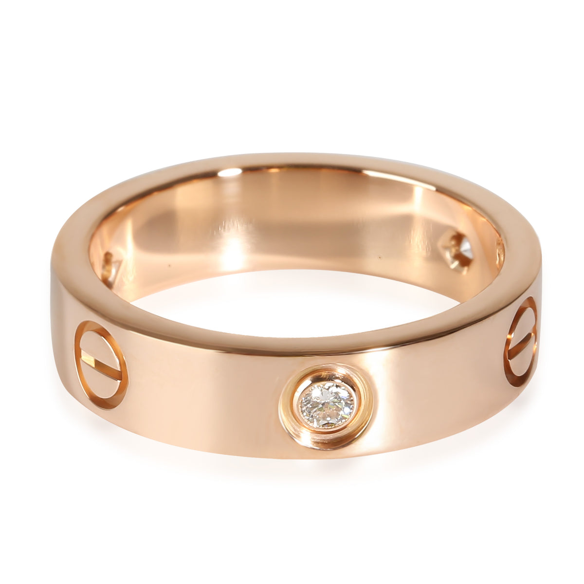 Love Ring, 3 Diamonds (Rose Gold)