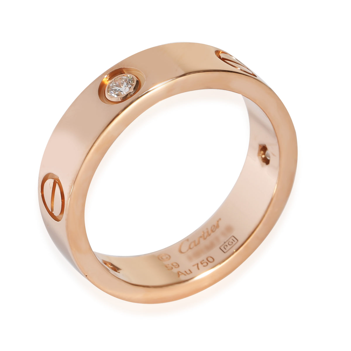 Love Ring, 3 Diamonds (Rose Gold)