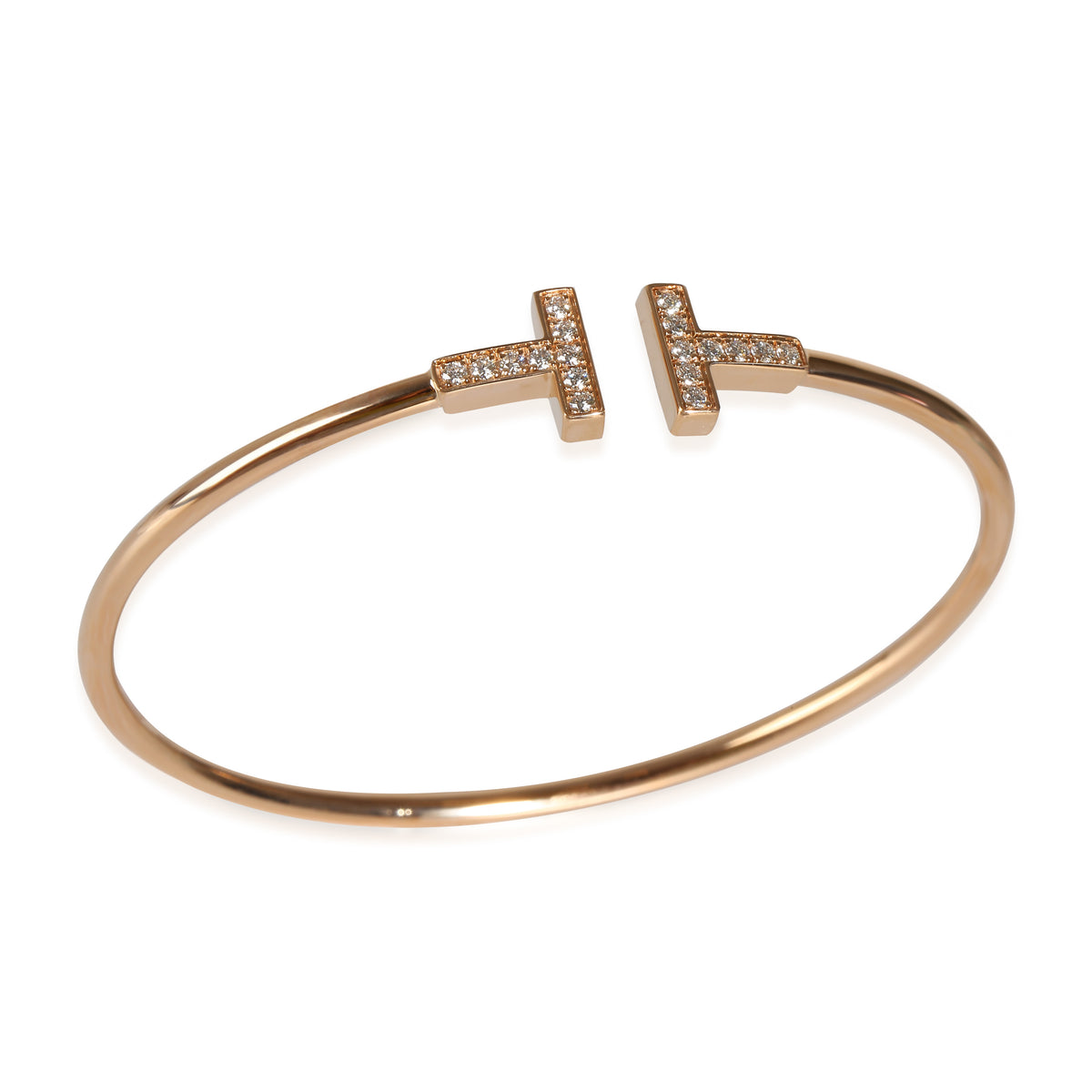 Tiffany T Bracelet in 18k Rose Gold 0.24 CTW