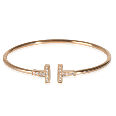 Tiffany T Bracelet in 18k Rose Gold 0.24 CTW