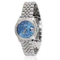 Datejust 278384RBR-0040 Womens Watch in 18kt Stainless Steel/White Gold 0