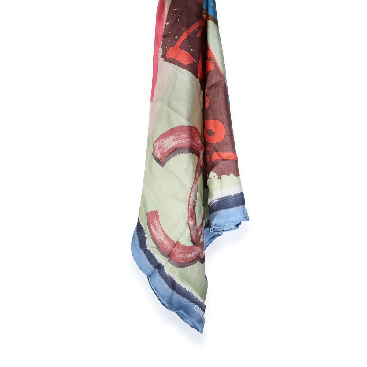 Multicolor Silk Viva Coco Cuba Libre Scarf