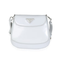 Prada Cornflower Brushed Leather Mini Cleo Handbag fv