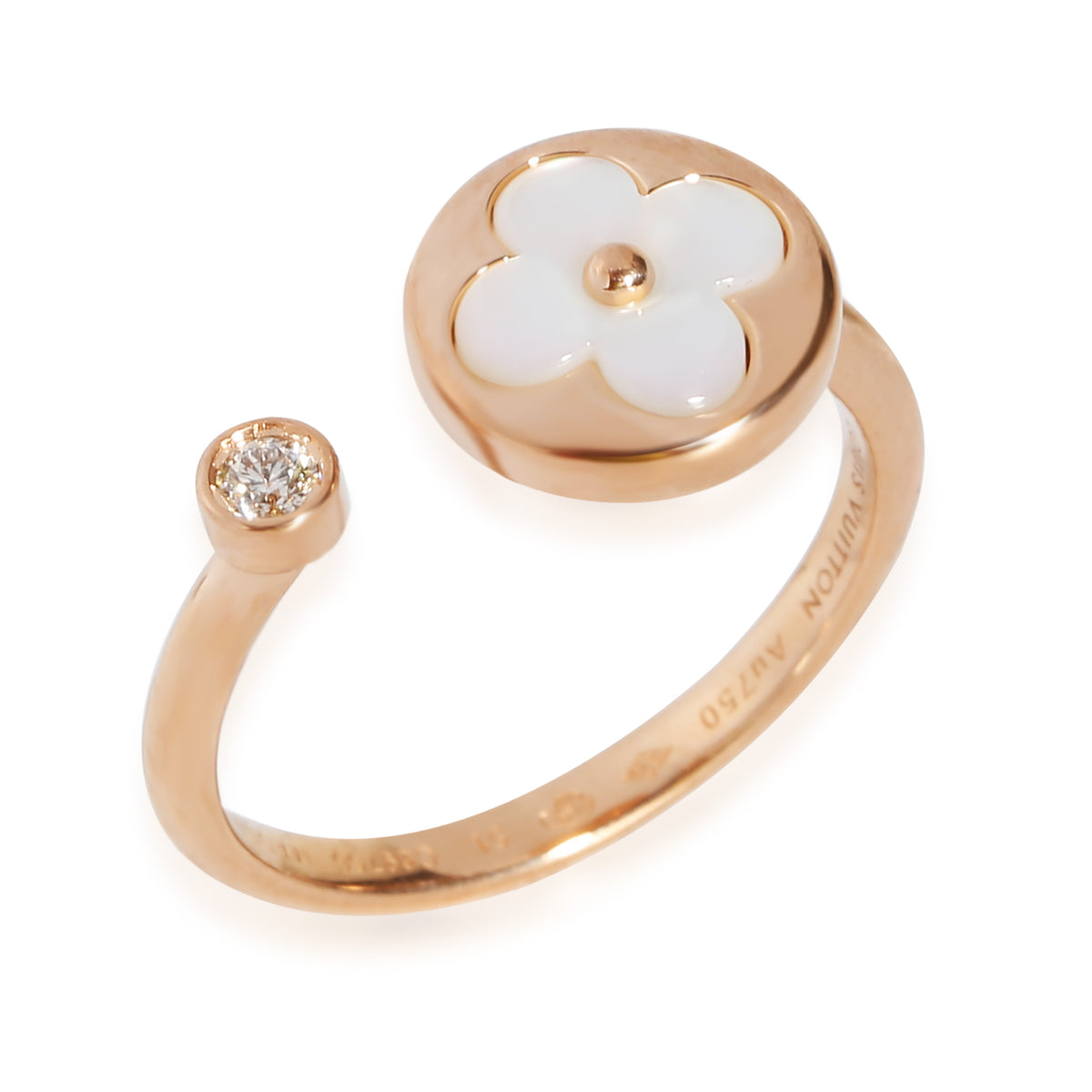 Color Blossom Fashion Ring in 18k Rose Gold 0.04 CTW