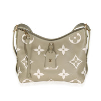 Khaki Cream Bicolour Monogram Empreinte CarryAll PM