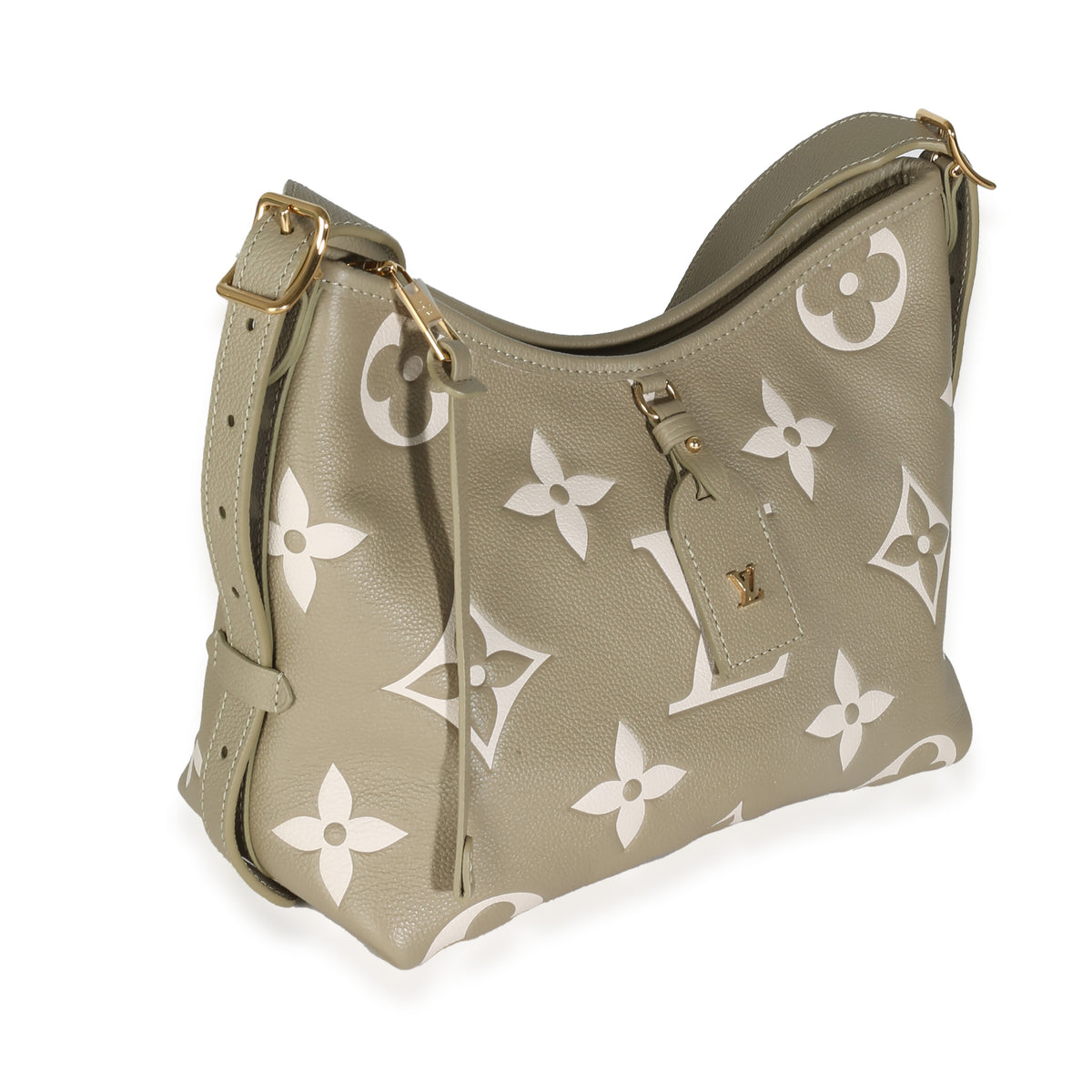 Khaki Cream Bicolour Monogram Empreinte CarryAll PM