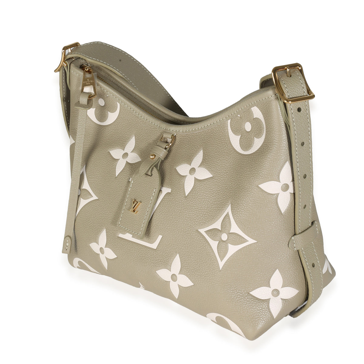 Khaki Cream Bicolour Monogram Empreinte CarryAll PM