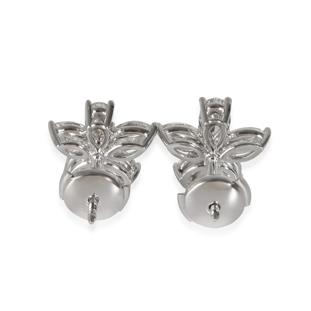 Victoria Earrings in  Platinum 1.77 CTW